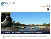 Tablet Screenshot of coursdupontdepierre.com